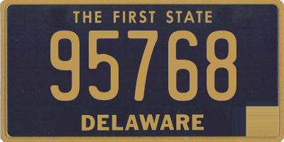 DE license plate 95768