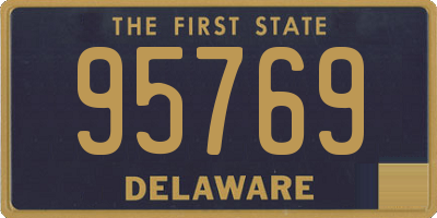 DE license plate 95769