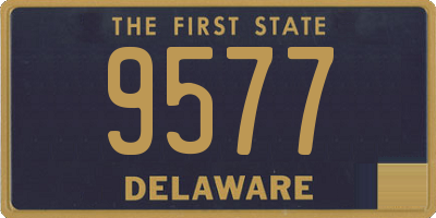 DE license plate 9577