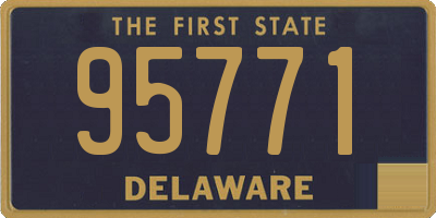 DE license plate 95771