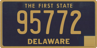 DE license plate 95772