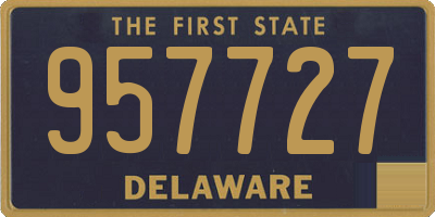 DE license plate 957727