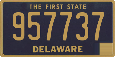 DE license plate 957737