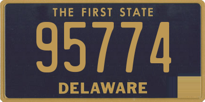 DE license plate 95774