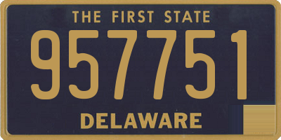 DE license plate 957751