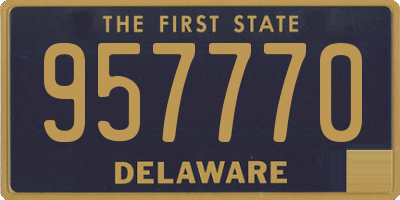 DE license plate 957770