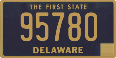 DE license plate 95780