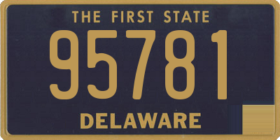 DE license plate 95781