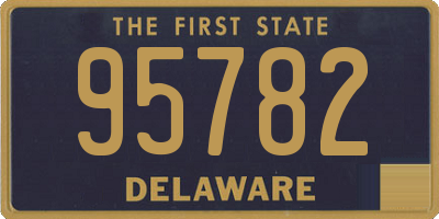 DE license plate 95782