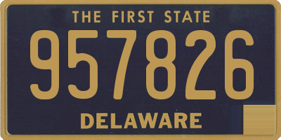 DE license plate 957826