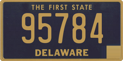 DE license plate 95784