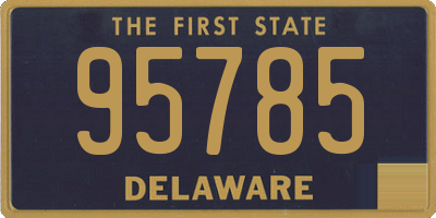 DE license plate 95785