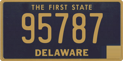 DE license plate 95787