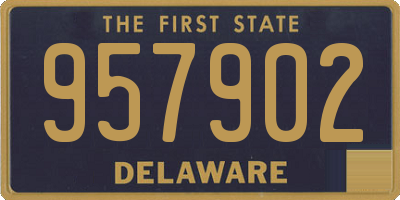 DE license plate 957902