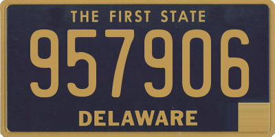 DE license plate 957906