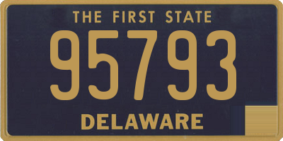 DE license plate 95793