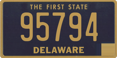 DE license plate 95794