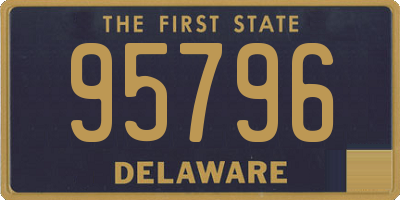 DE license plate 95796