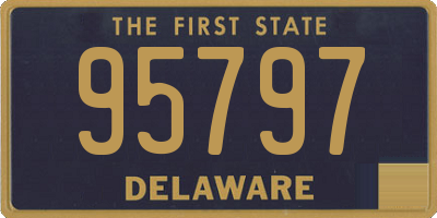 DE license plate 95797