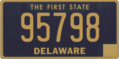DE license plate 95798