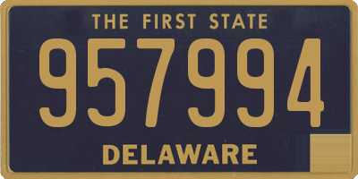 DE license plate 957994