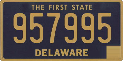DE license plate 957995