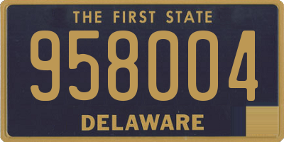 DE license plate 958004