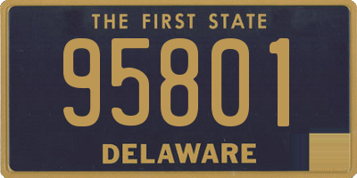 DE license plate 95801