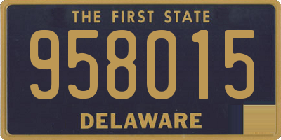 DE license plate 958015