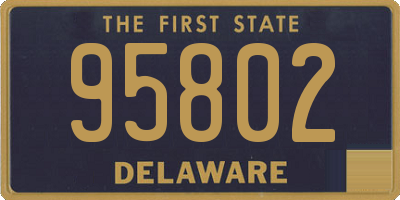 DE license plate 95802