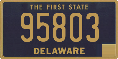 DE license plate 95803