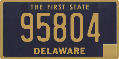 DE license plate 95804