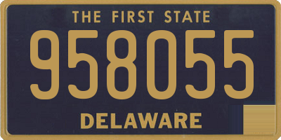 DE license plate 958055