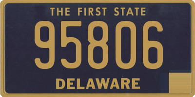 DE license plate 95806