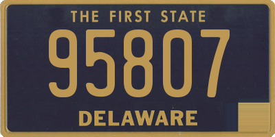 DE license plate 95807