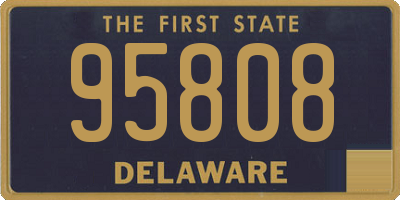 DE license plate 95808
