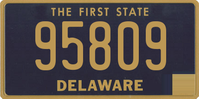 DE license plate 95809