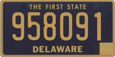 DE license plate 958091