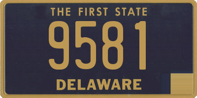 DE license plate 9581