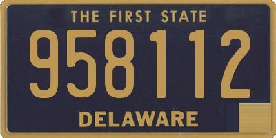 DE license plate 958112
