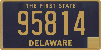 DE license plate 95814
