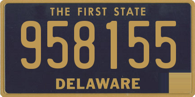 DE license plate 958155