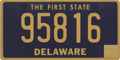 DE license plate 95816