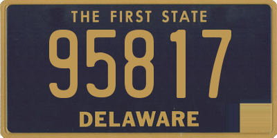 DE license plate 95817