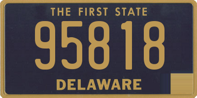 DE license plate 95818