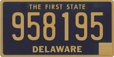 DE license plate 958195