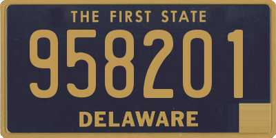 DE license plate 958201