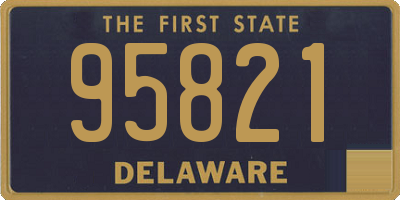 DE license plate 95821