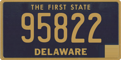 DE license plate 95822