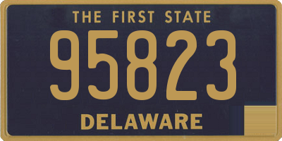 DE license plate 95823
